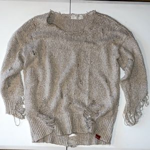 One teaspoon distressed sweater xs